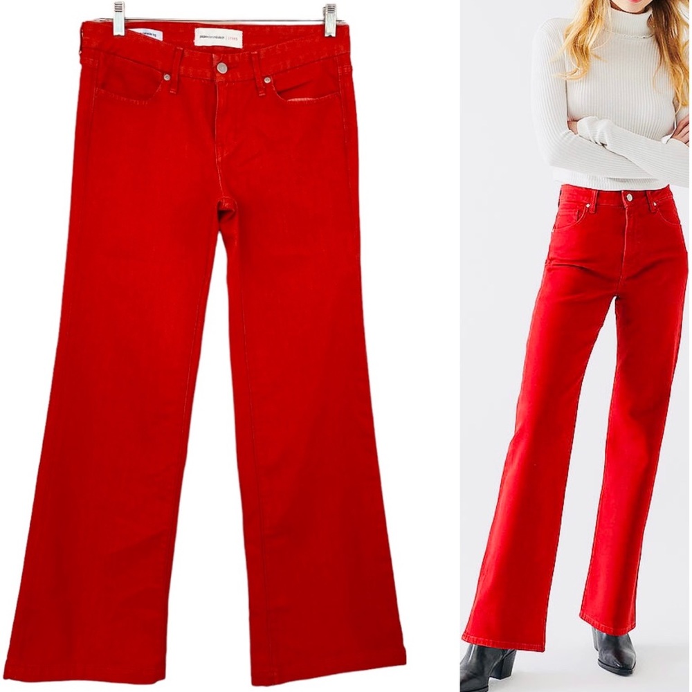 Anthropologie Red Flare & Wide Leg Jeans